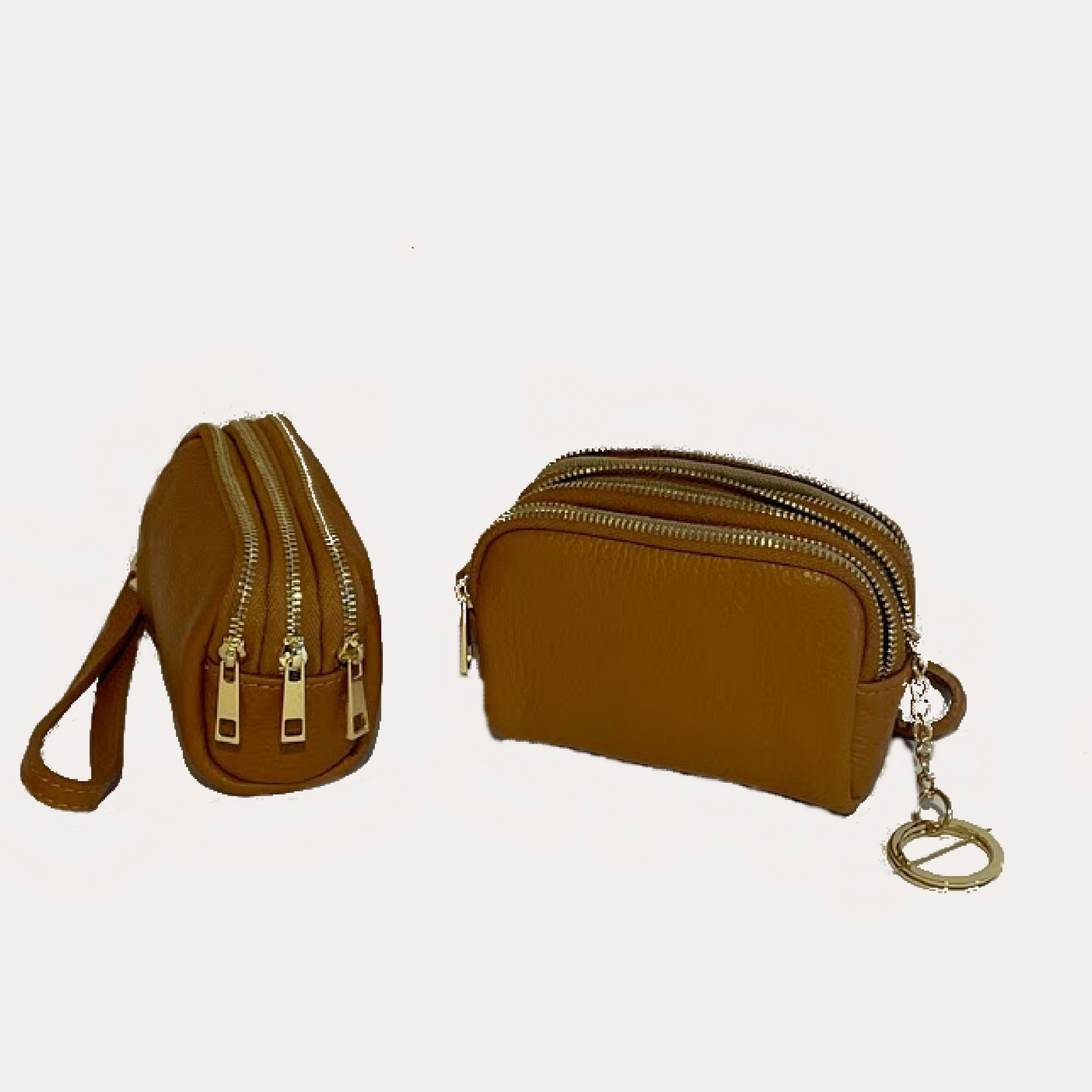 Cognac Leather Purse