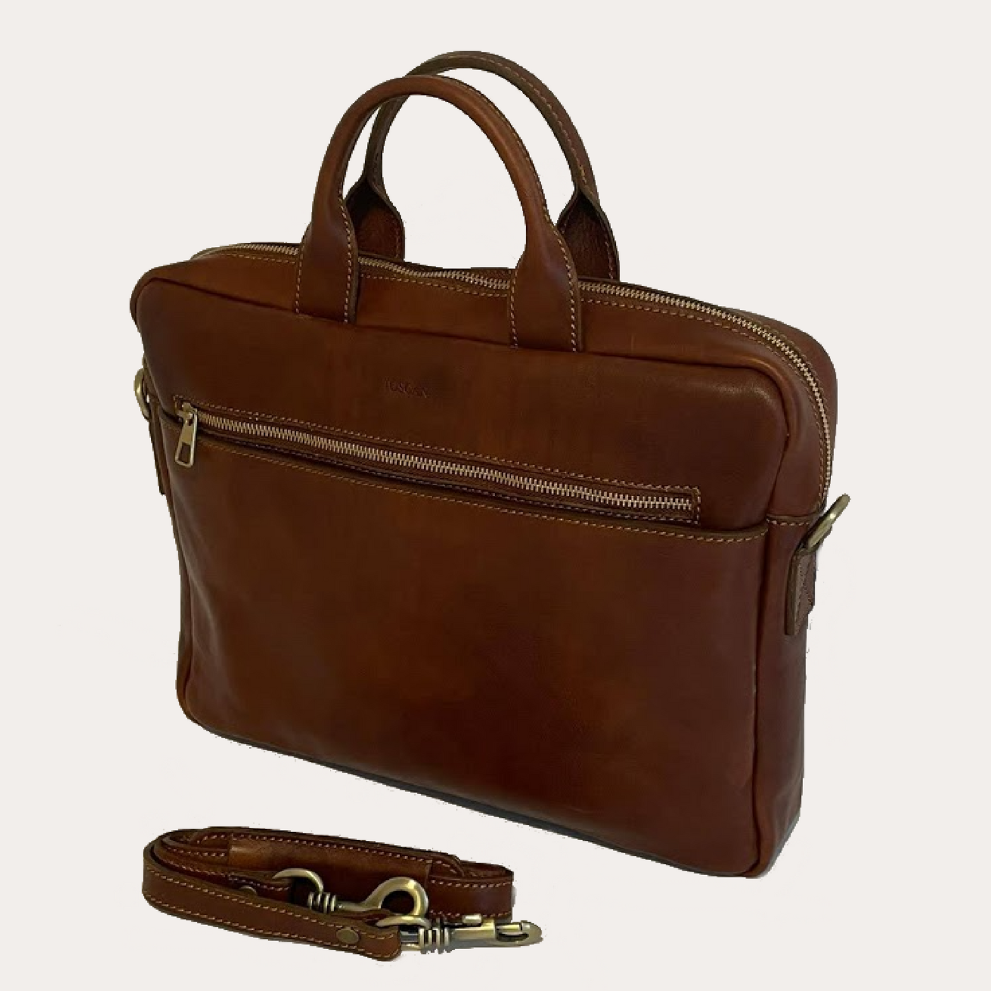 Brown Leather Laptop Case