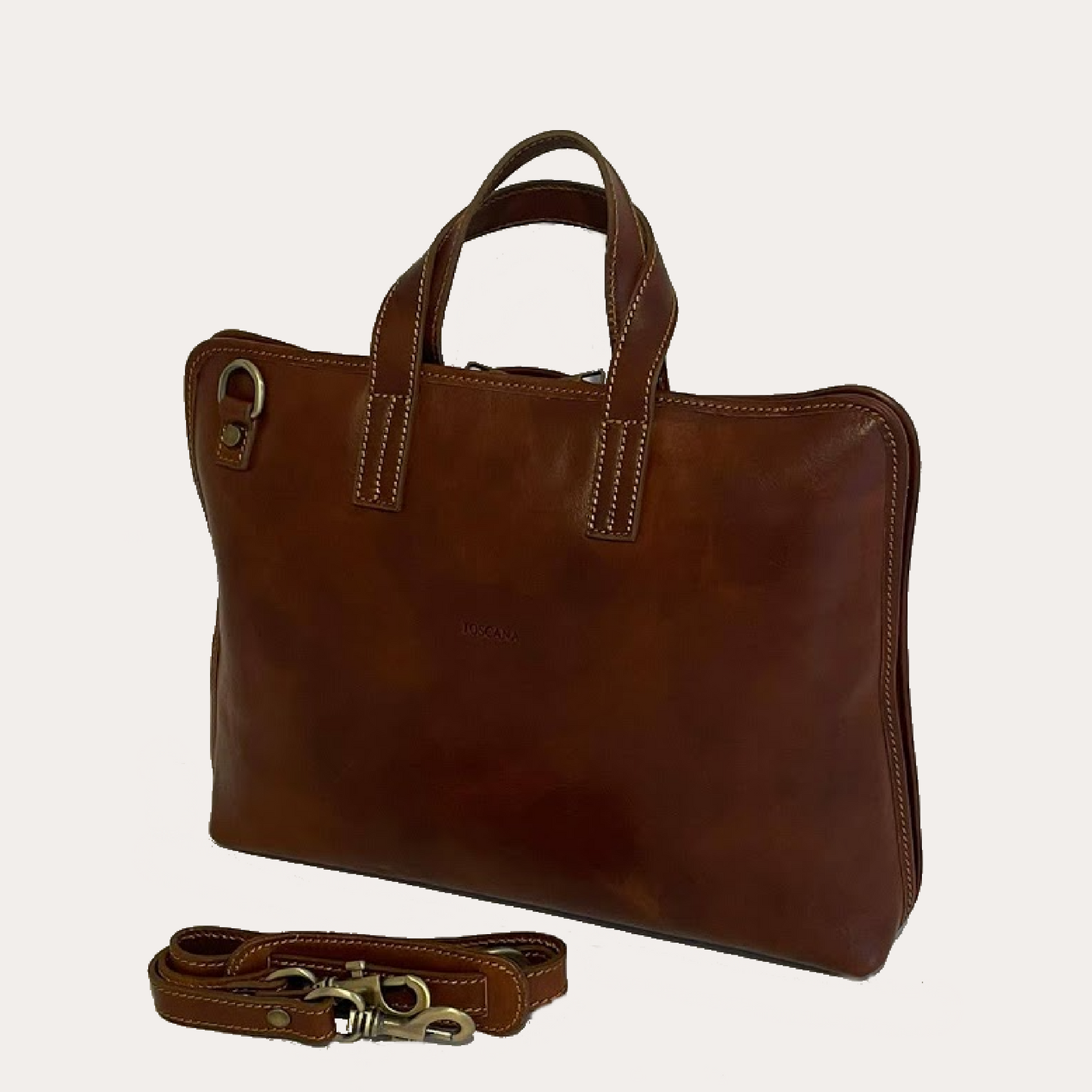Brown Leather Laptop Case