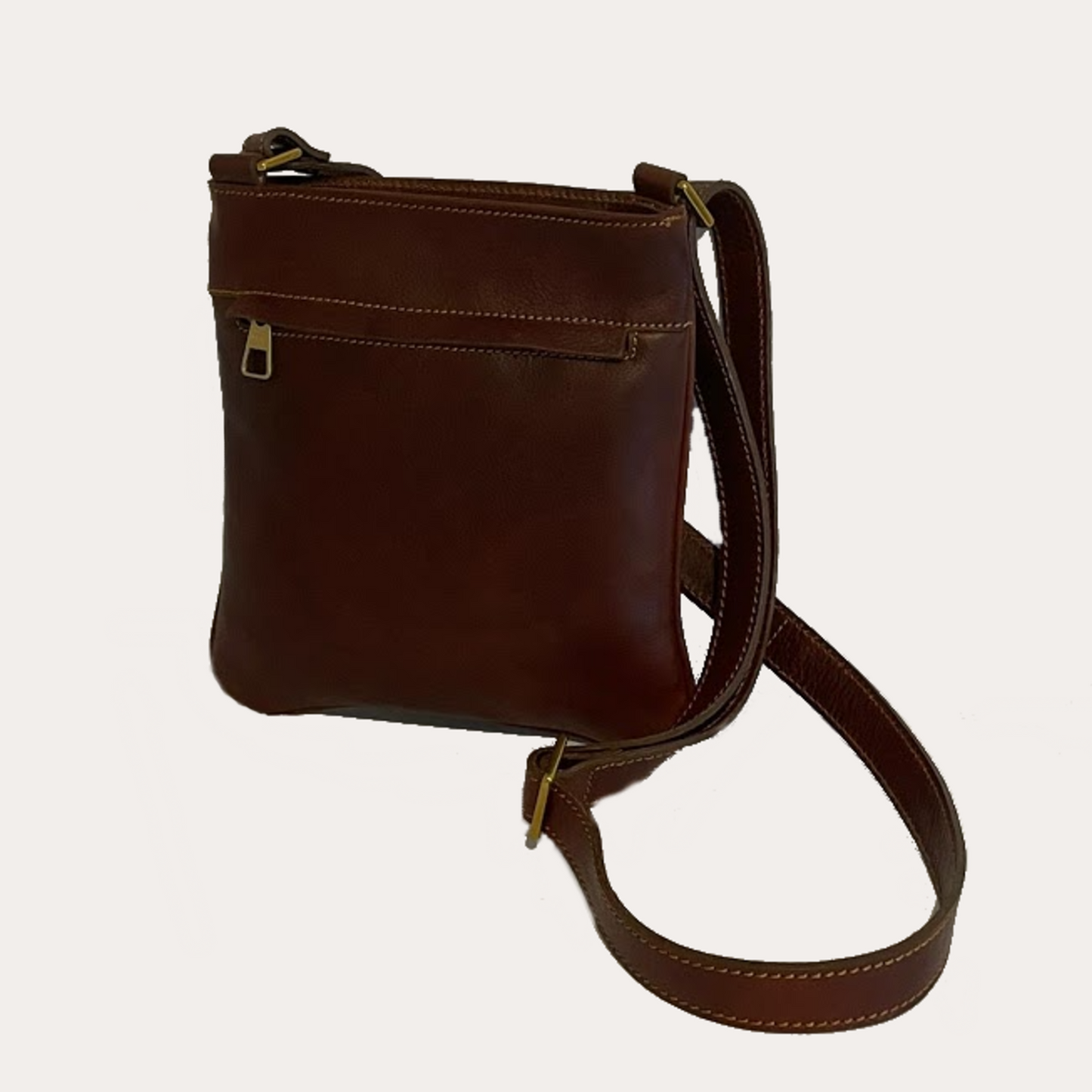 Brown Leather Crossbody Bag