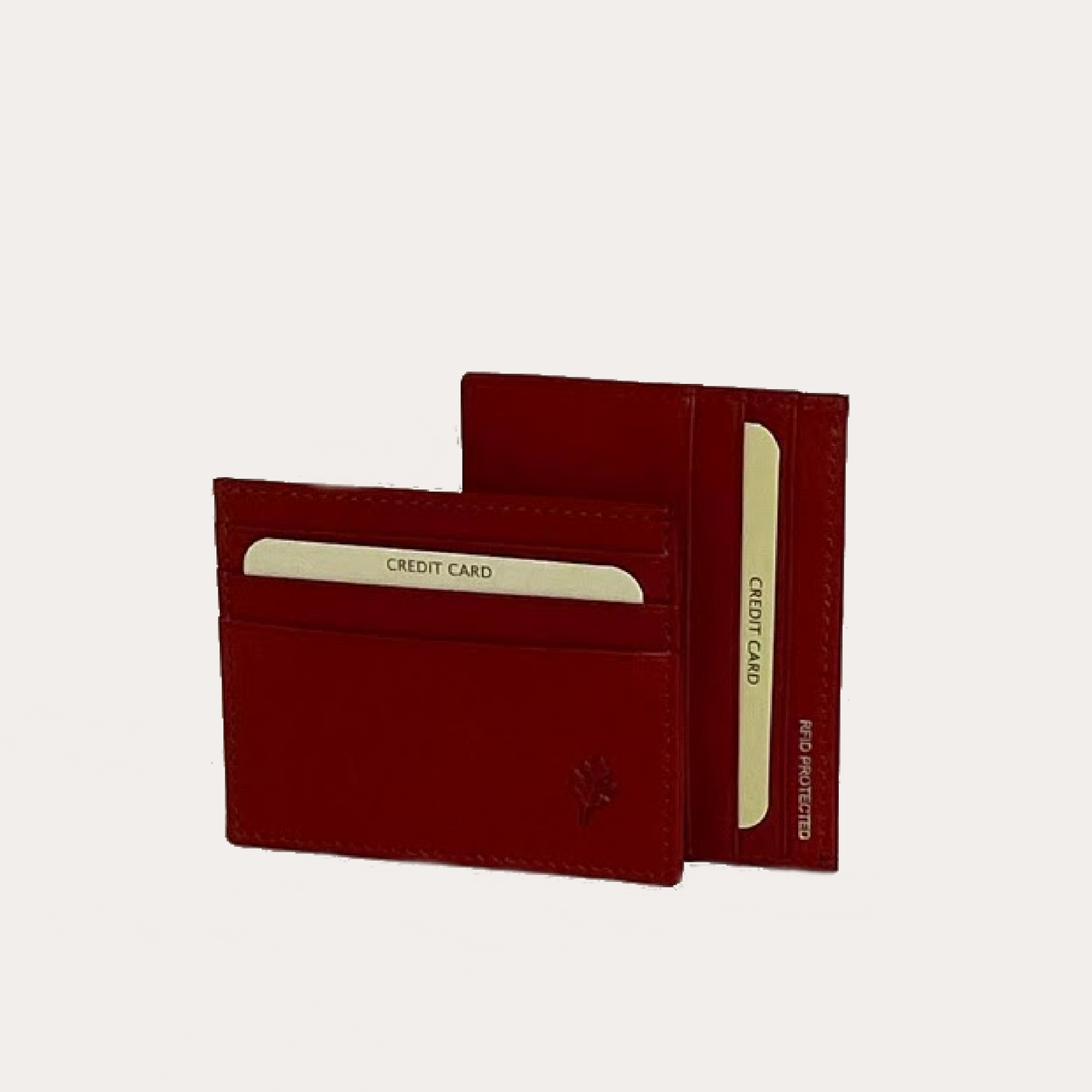 Red Leather Credit Card Holder