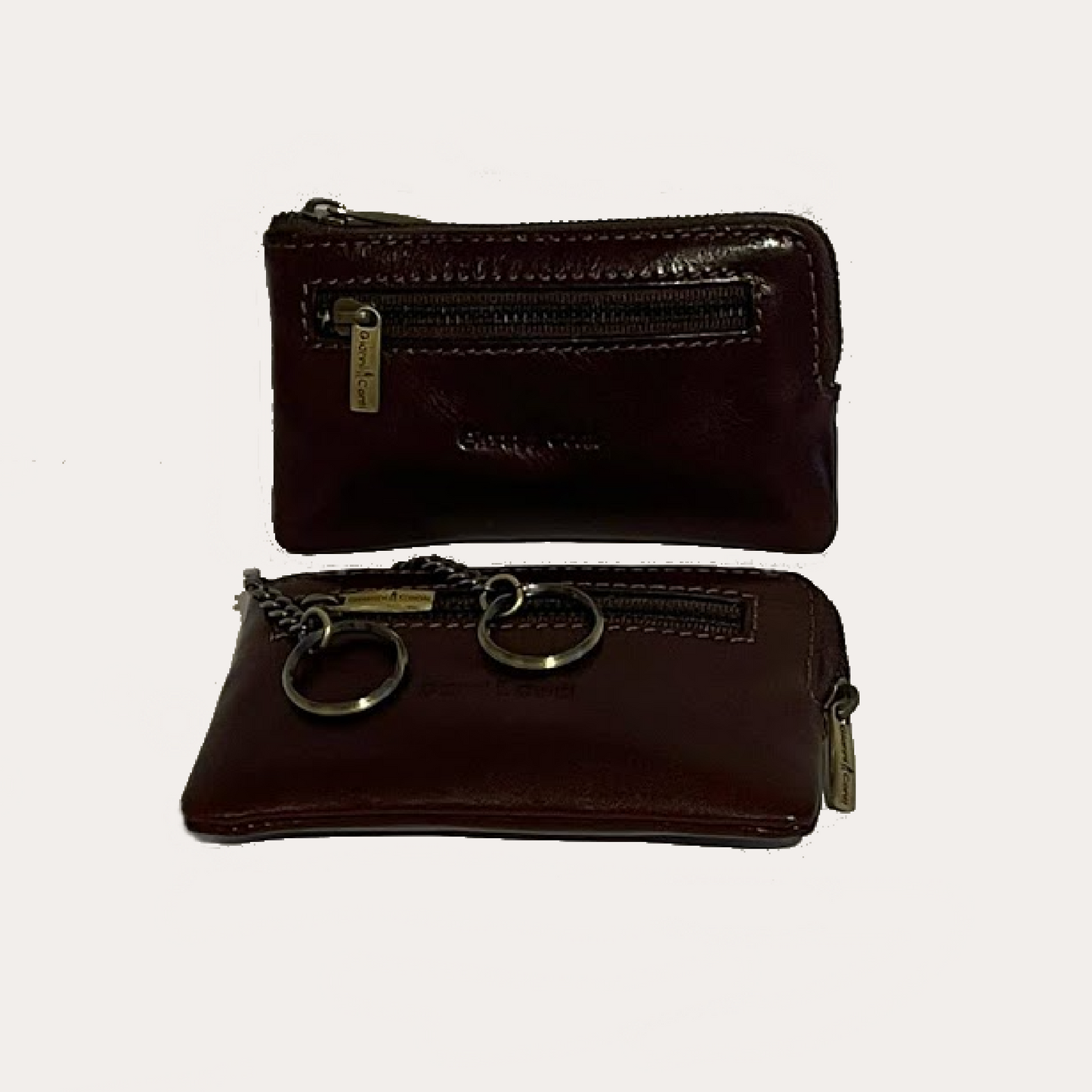 Gianni Conti Brown Leather Zipped Keyholder