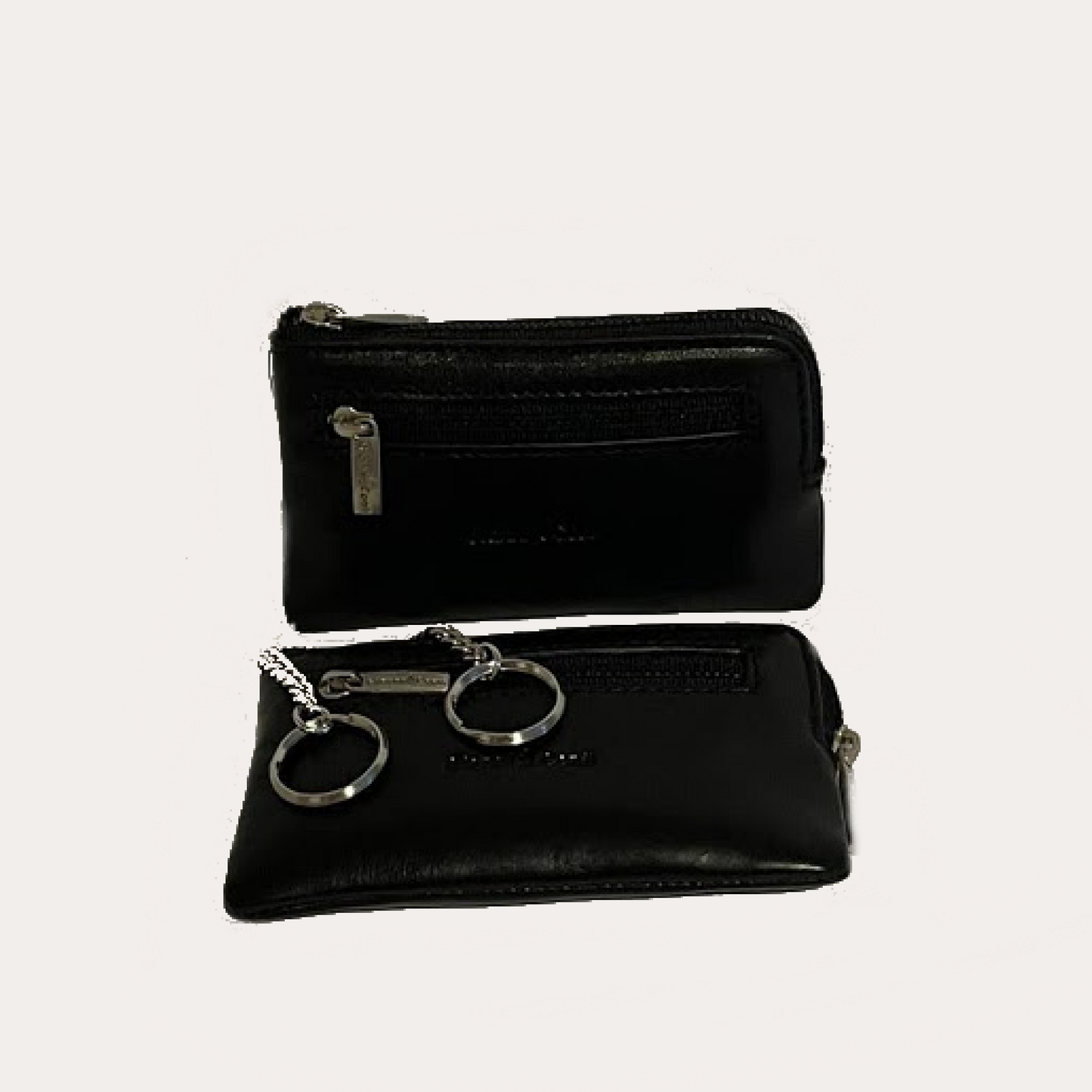 Gianni Conti Black Leather Zipped Keyholder