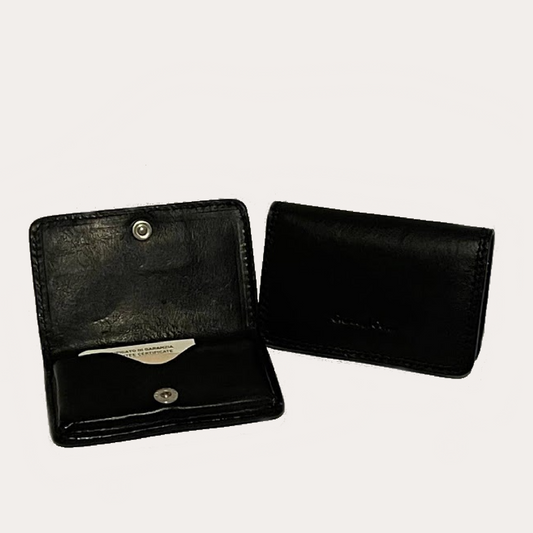 Gianni Conti Black Leather Credit Card/Business Card Holder