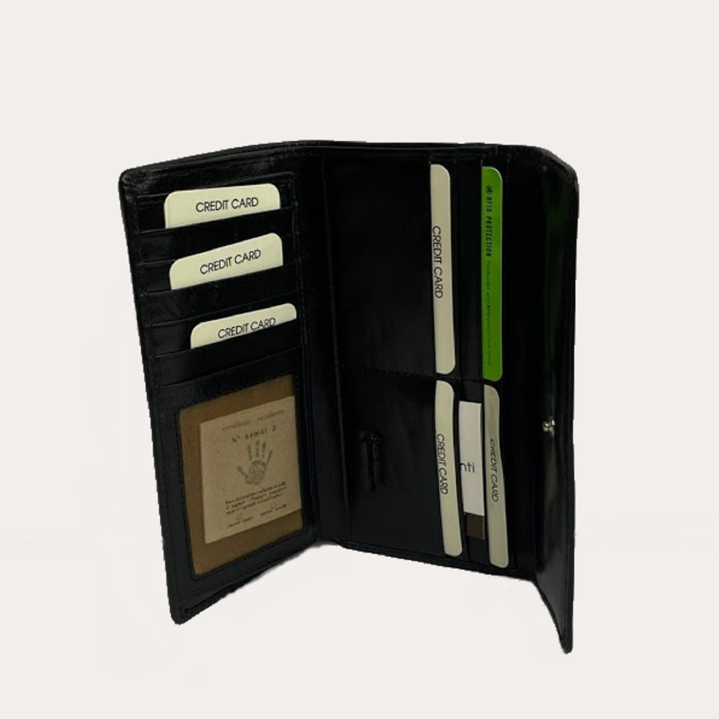Gianni Conti Black Leather Purse