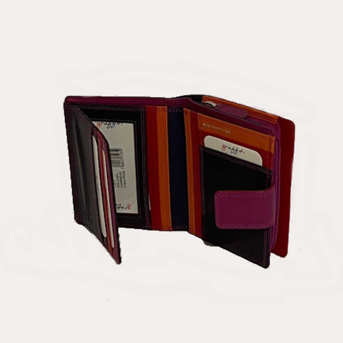 China Rose Leather Purse