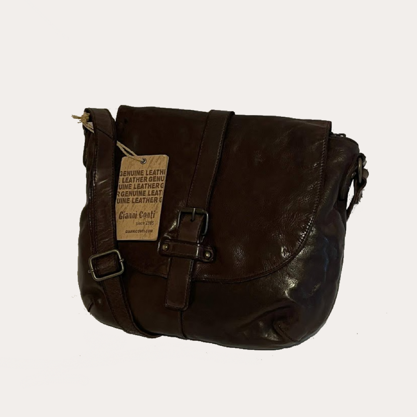 Gianni Conti Brown Vintage Leather Bag