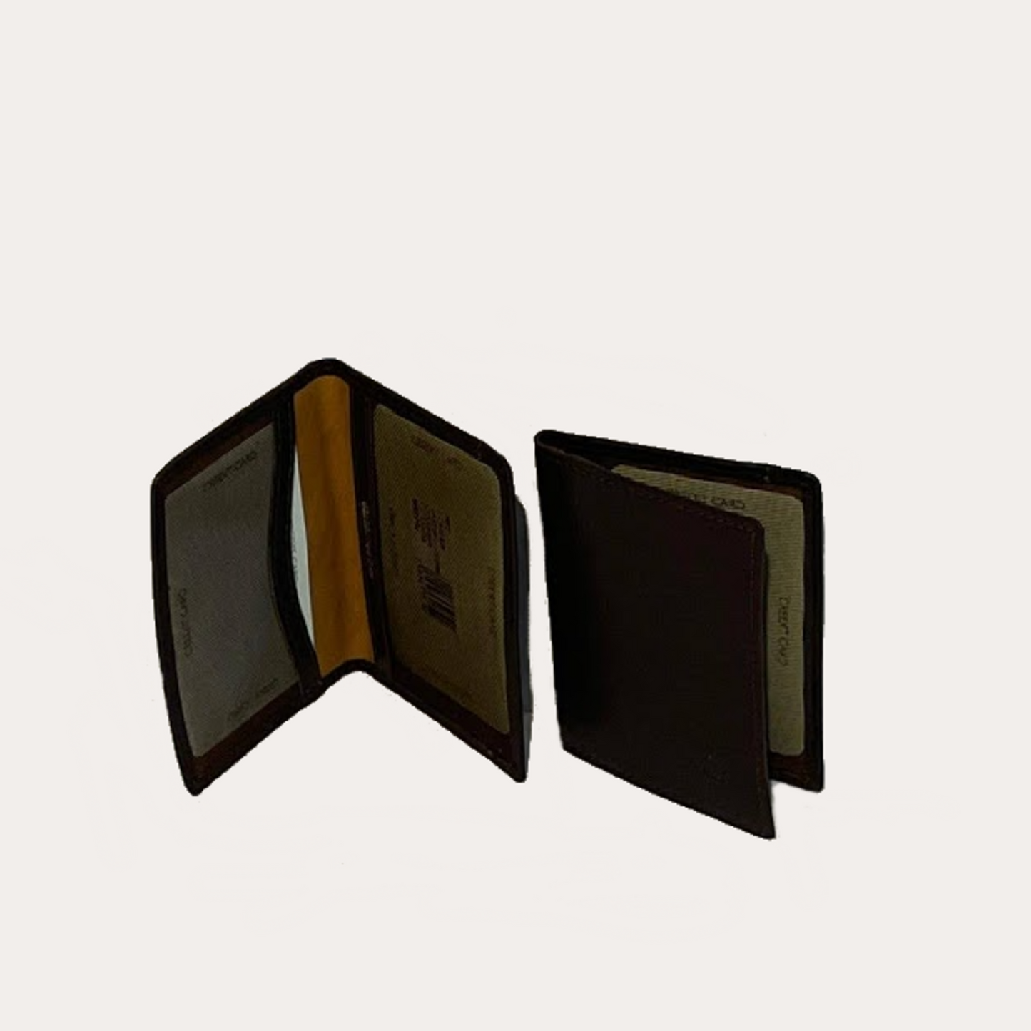 Brown Leather ID and Bus Pass Holder