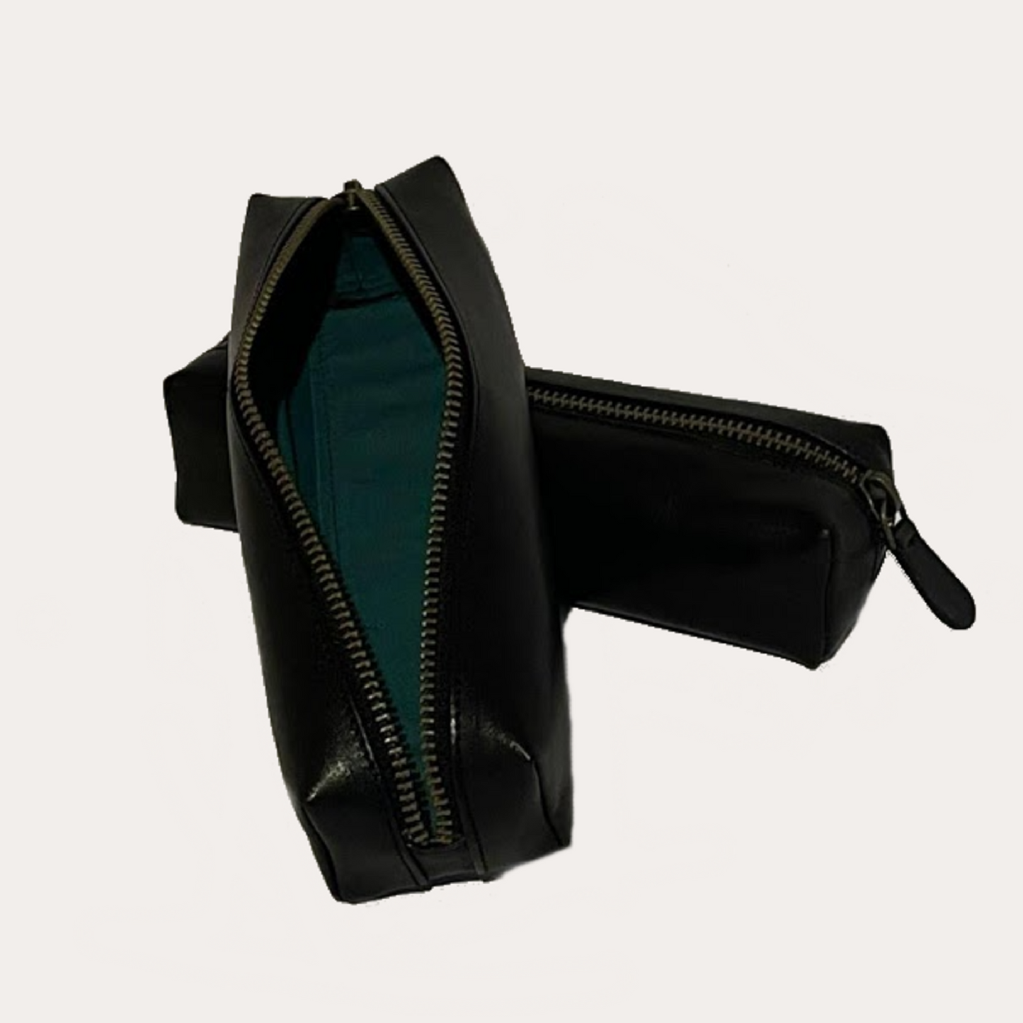 Black Leather Pencil Case