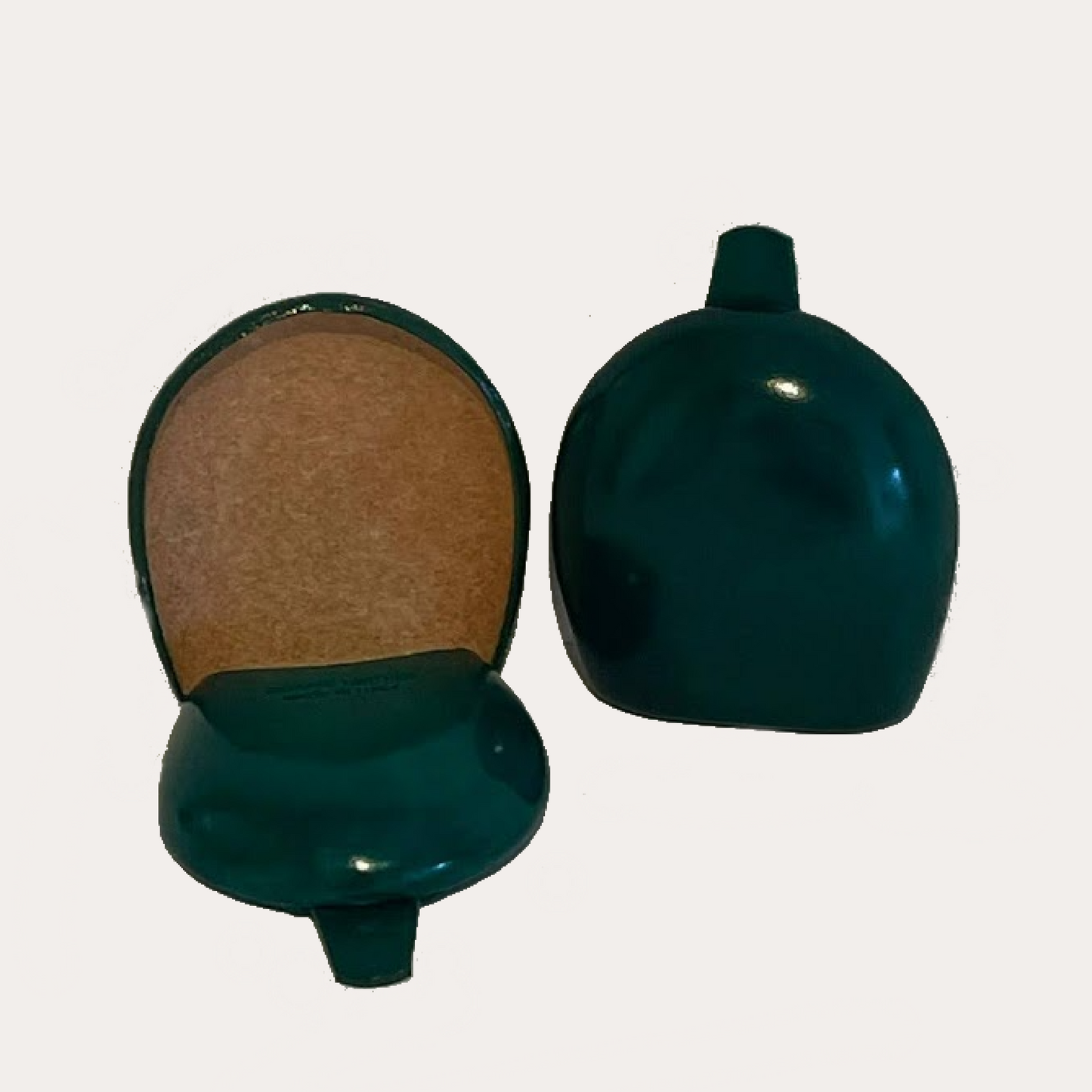 Green Leather Handmade Horse Shoe Shaped Coin Holder