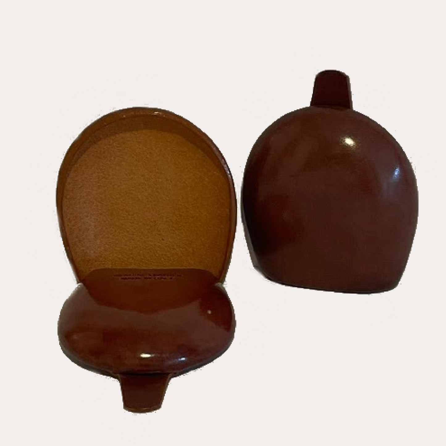Maroon Leather Handmade Horse Shoe Shaped Coin Holder
