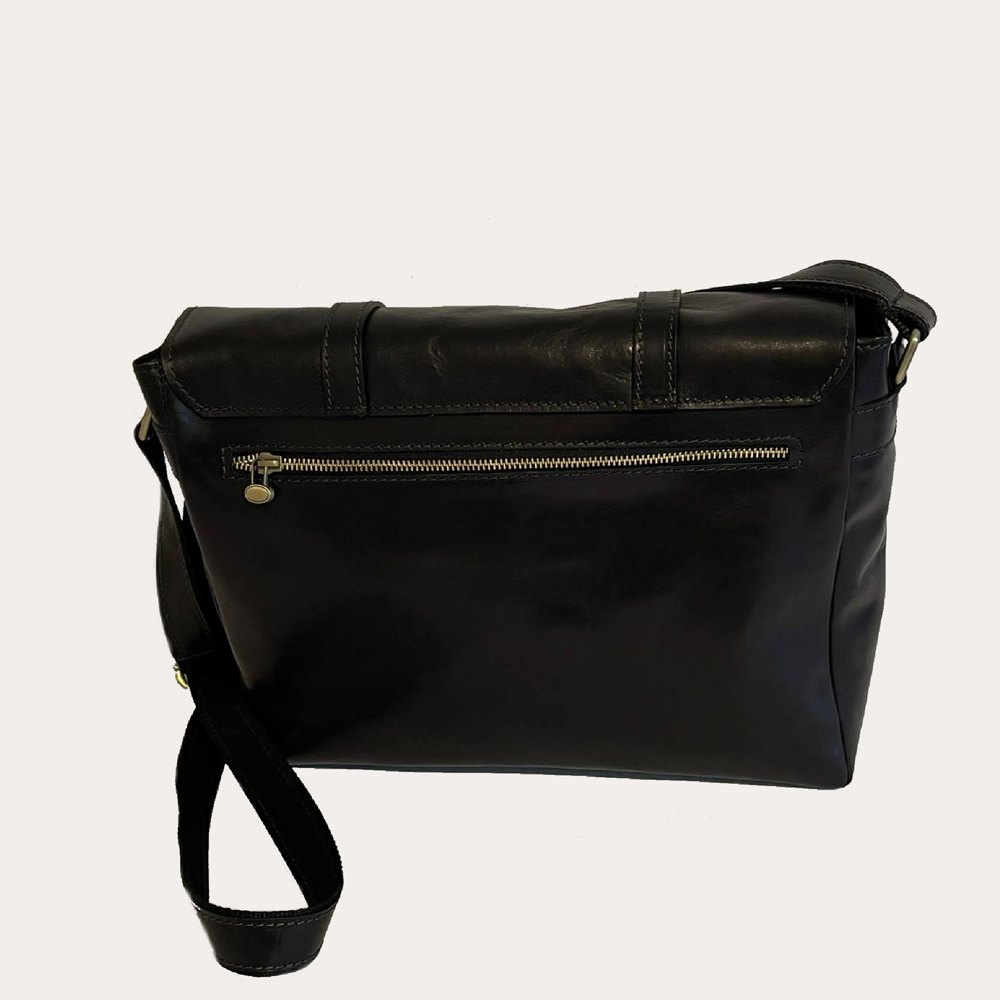 Black Leather Satchel