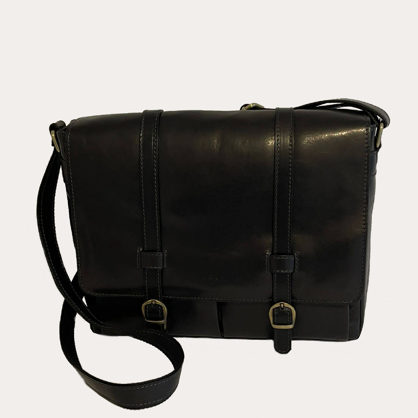 Black Leather Satchel