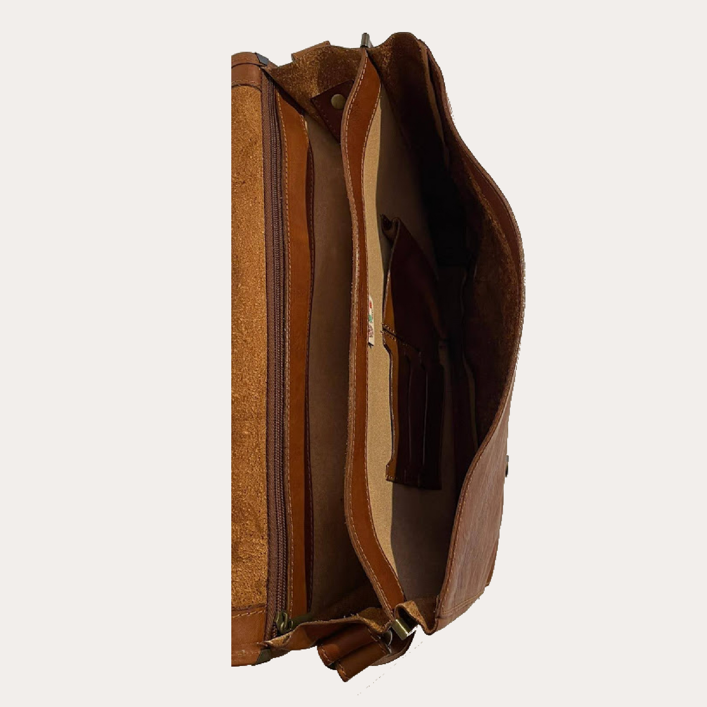 I Medici Brown Leather Satchel