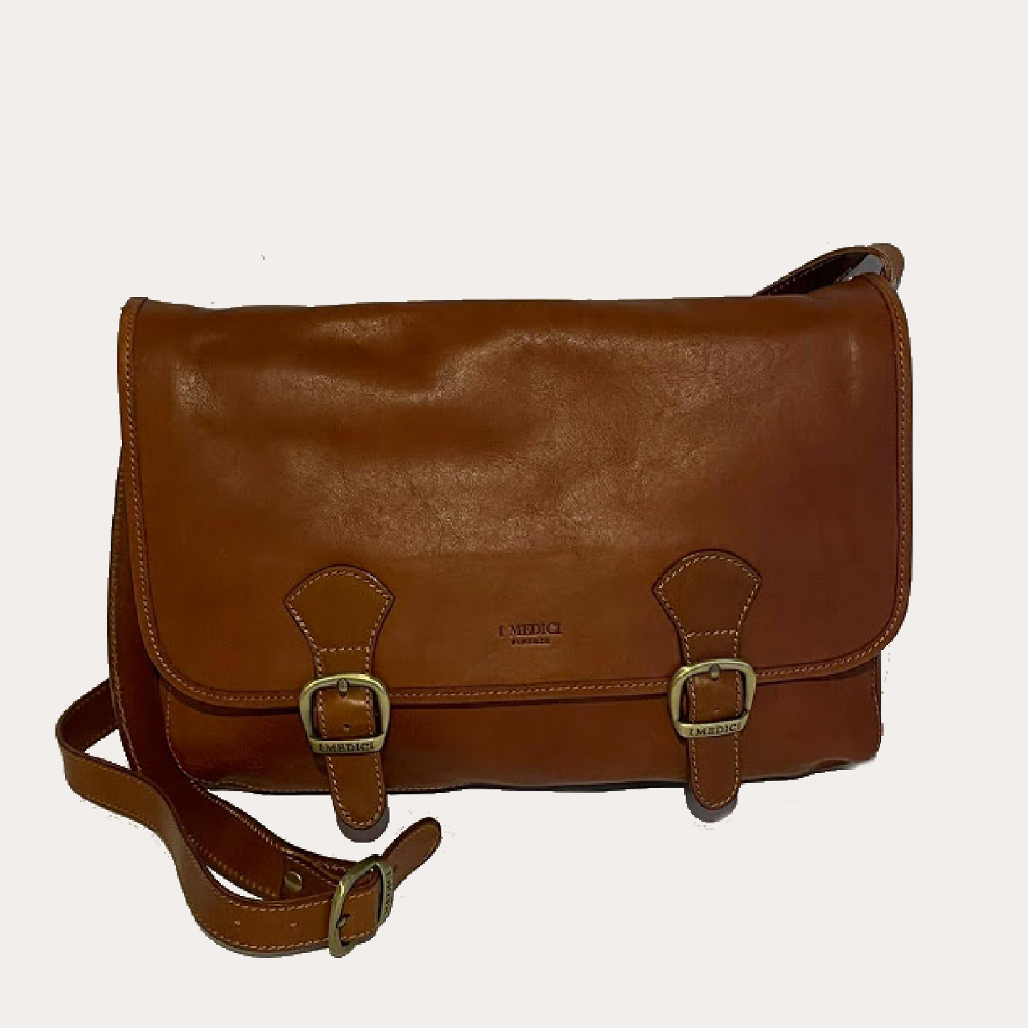 I Medici Brown Leather Satchel