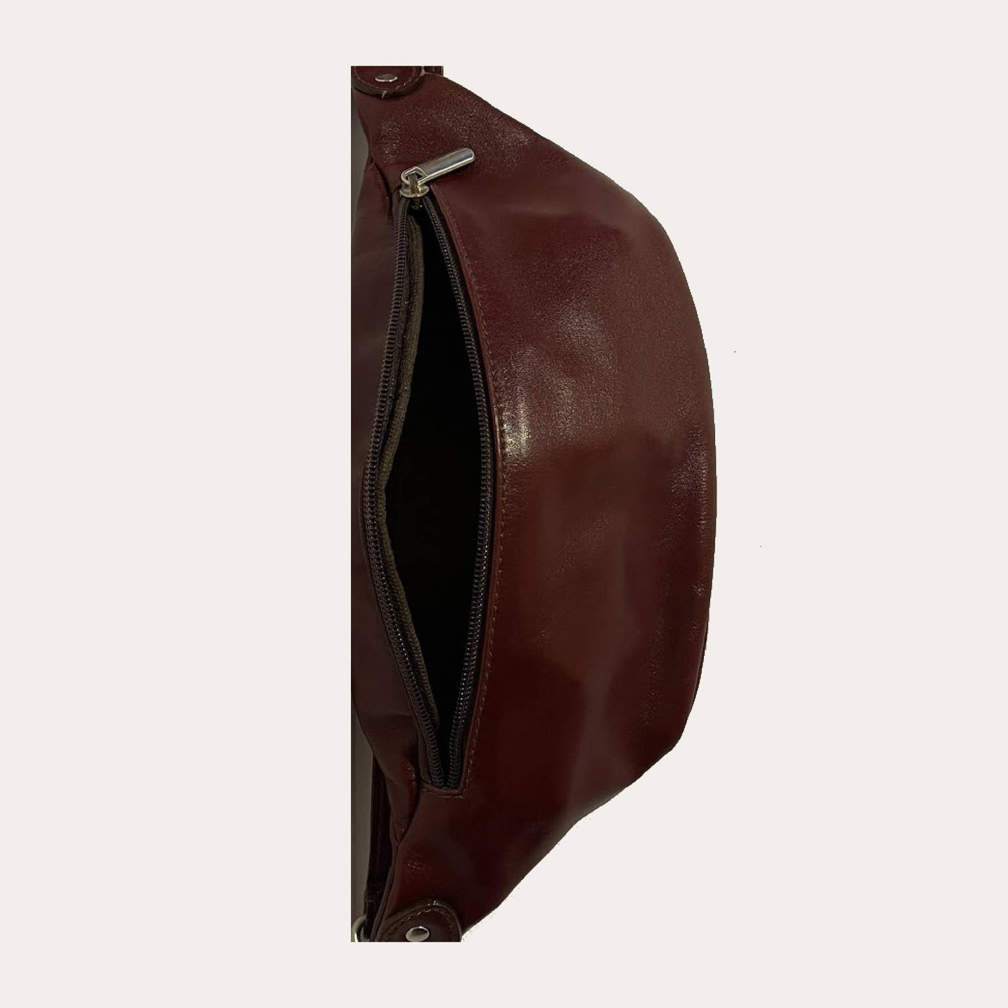 Maroon Leather Bum Bag