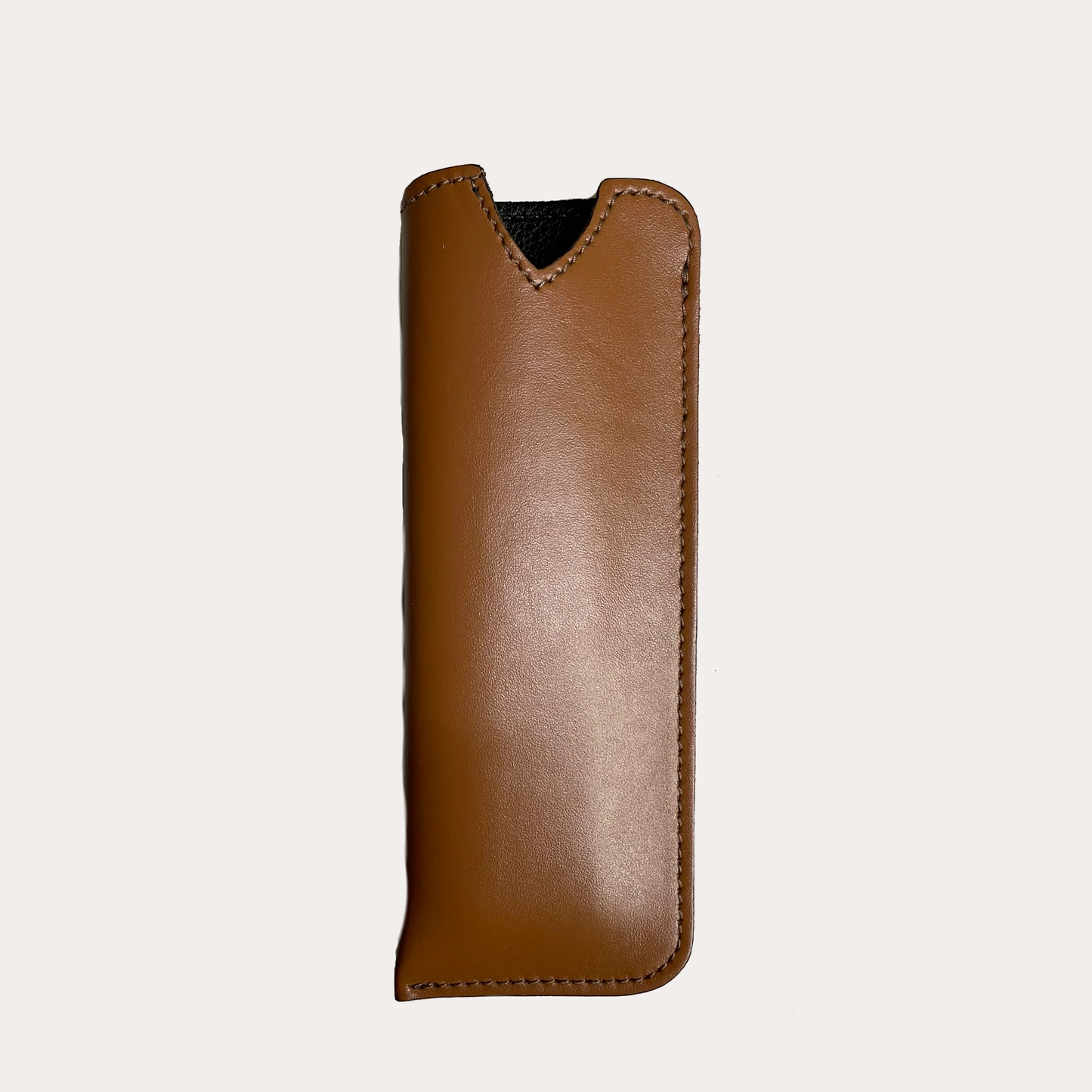 Cognac Leather Glasses Case