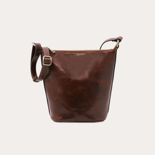 Tuscany Leather Brown Leather Shoulder Bag