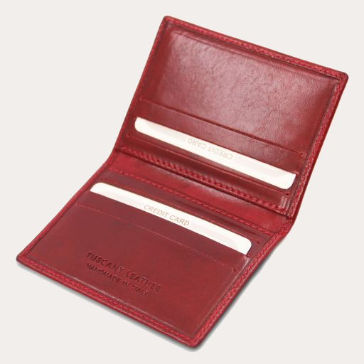 Tuscany Leather Red Leather Card Holder