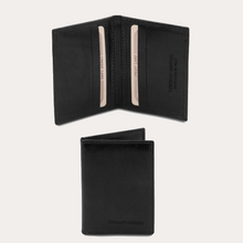 Load image into Gallery viewer, Tuscany Leather Black Leather Card Holder

