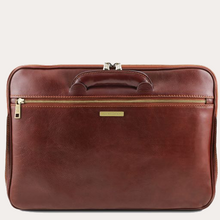 Load image into Gallery viewer, Tuscany Leather Black Document Leather Briefcase

