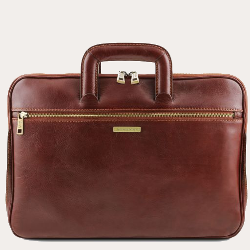 Tuscany Leather Brown Document Leather Briefcase