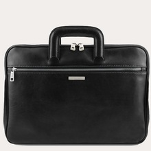 Load image into Gallery viewer, Tuscany Leather Black Document Leather Briefcase
