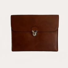 Load image into Gallery viewer, Brown Leather Folio/Computer Case
