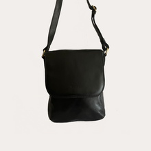 Load image into Gallery viewer, Ladies Black Leather Crossbody Bag

