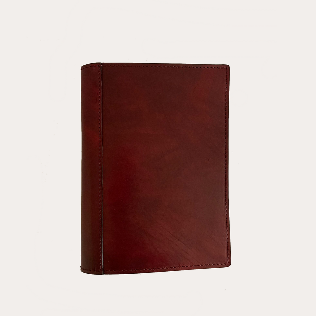 Burgandy Leather A5 Notebook/Diary Cover