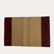Load image into Gallery viewer, Burgandy Leather A5 Notebook/Diary Cover
