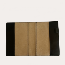 Load image into Gallery viewer, Black Leather A5 Notebook/Diary Cover
