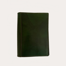 Load image into Gallery viewer, Green Leather A5 Notebook/Diary Cover
