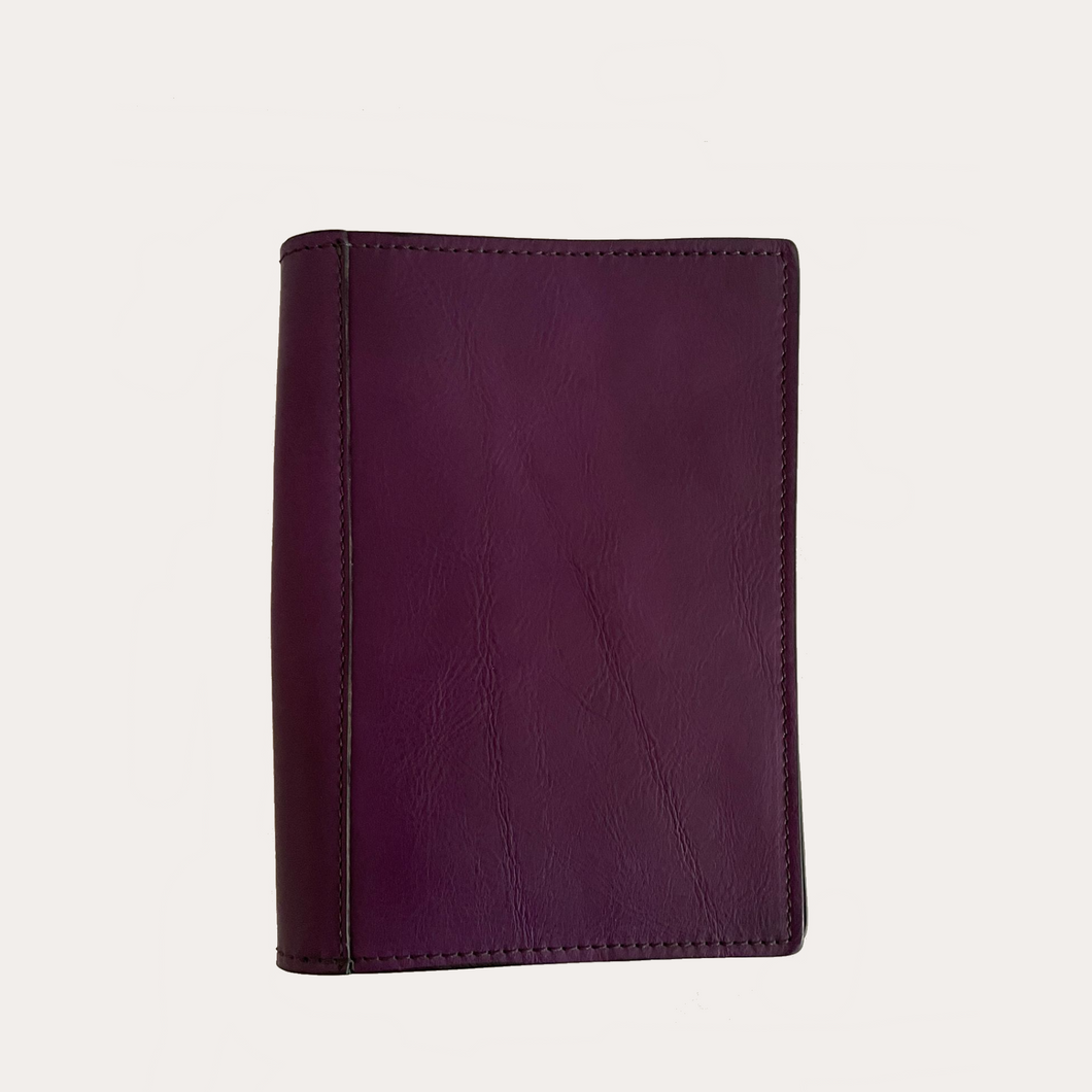 Purple Leather A5 Notebook/Diary Cover