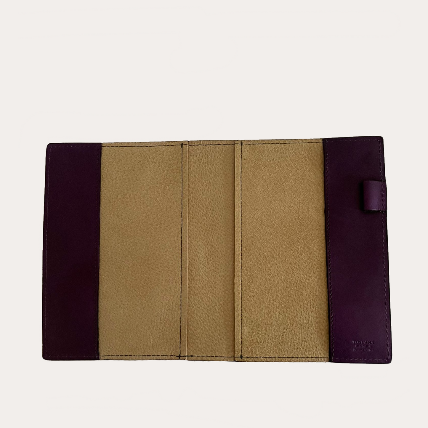 Purple Leather A5 Notebook/Diary Cover
