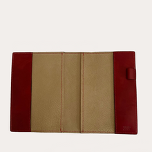 Load image into Gallery viewer, Red Leather A5 Notebook/Diary Cover
