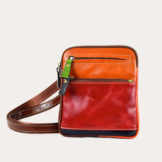 Multi-Colour Leather Shoulder Bag