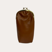 Load image into Gallery viewer, Cognac Leather Glasses Case
