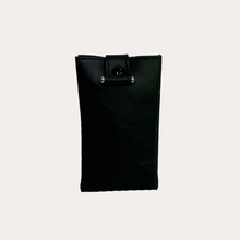 Load image into Gallery viewer, Black Leather Bell Key Pouch
