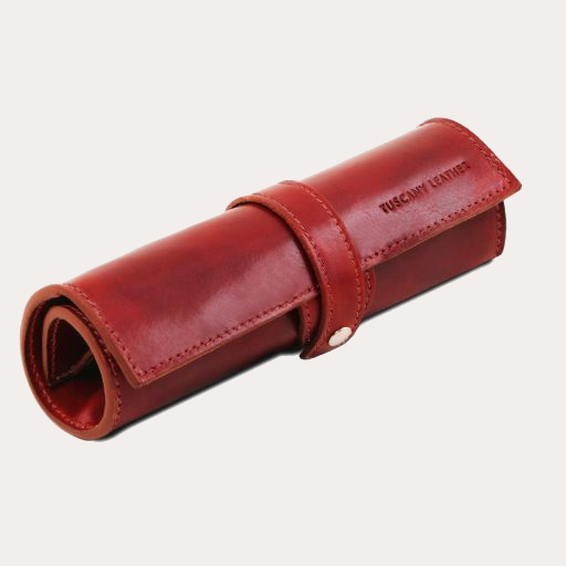 Tuscany Leather Cognac Leather Pen Holder