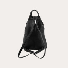 Load image into Gallery viewer, Tuscany Leather Black Leather Backpack
