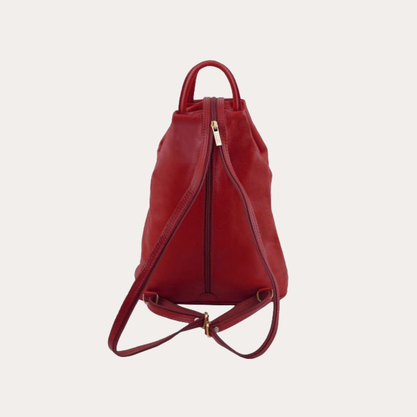 Tuscany Leather Red Leather Backpack