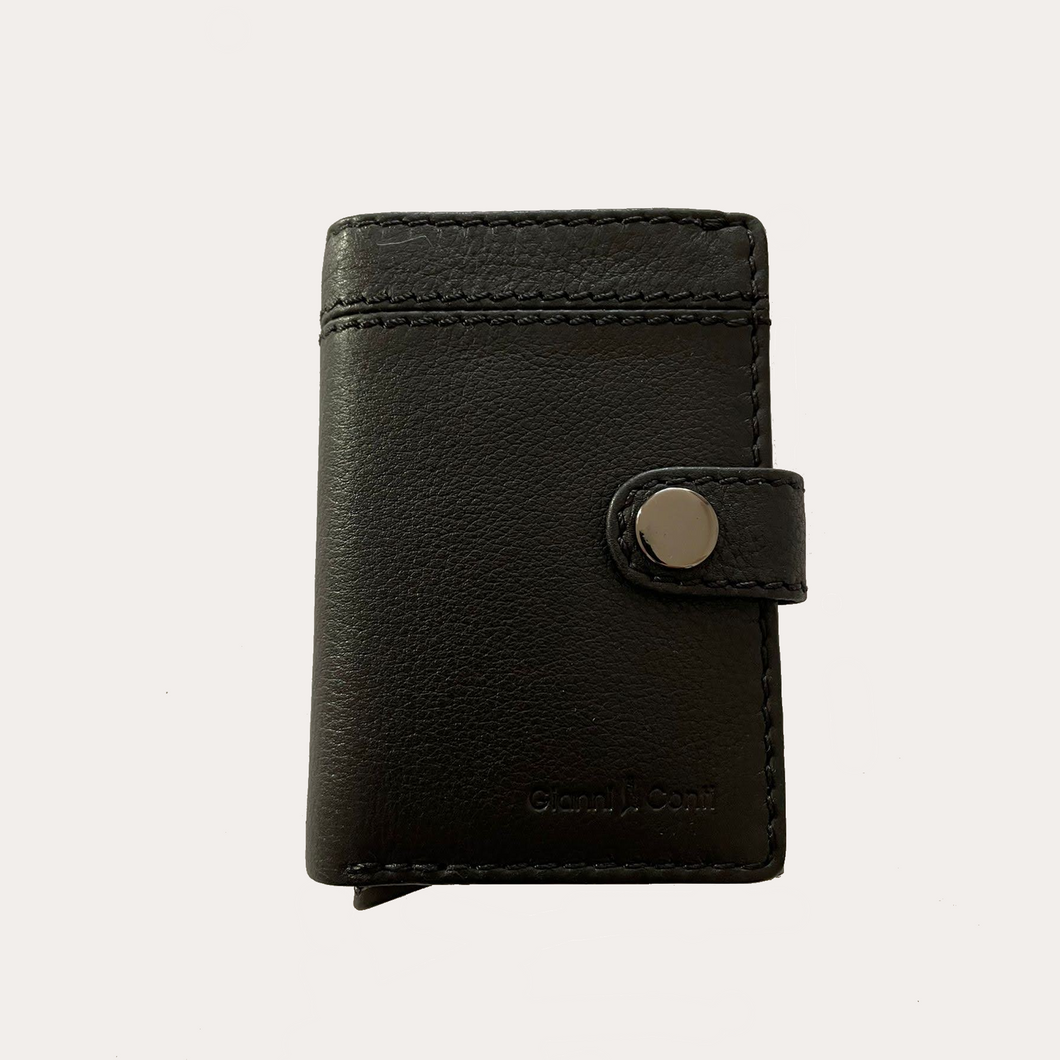 Gianni Conti Black RFID Leather Wallet