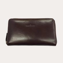 Load image into Gallery viewer, Gianni Conti Brown Leather Zip Around Purse
