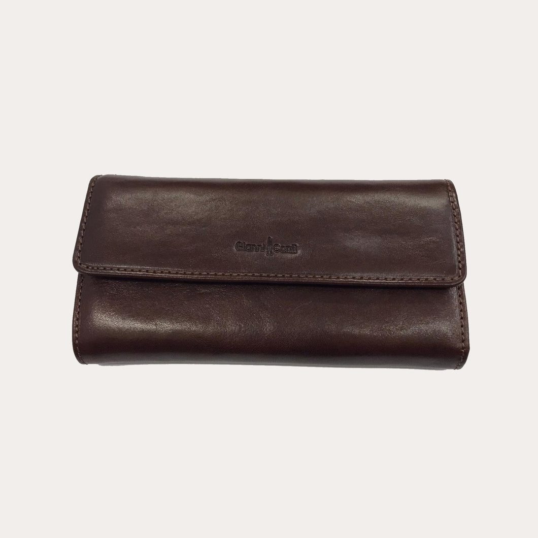 Gianni Conti Brown Leather Purse