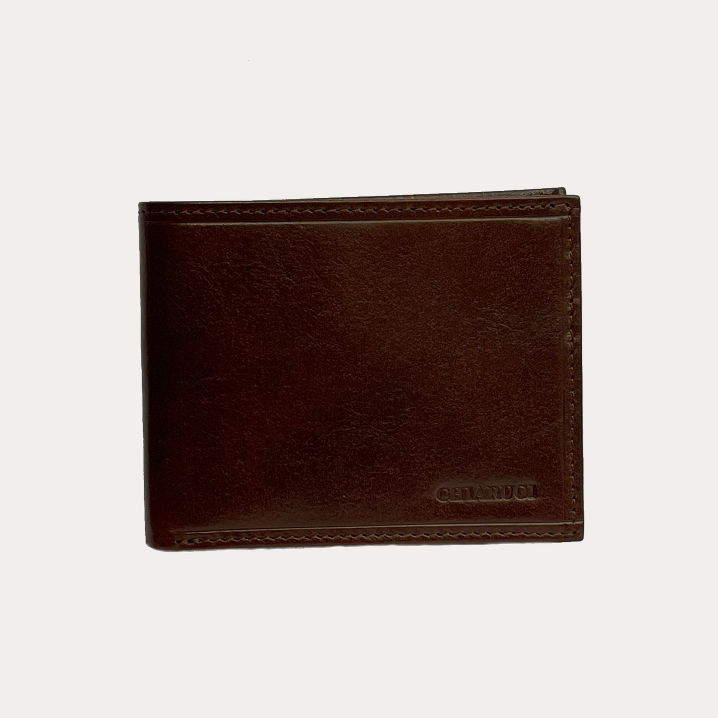 Chiarugi Brown Leather Wallet-9 credit card sections