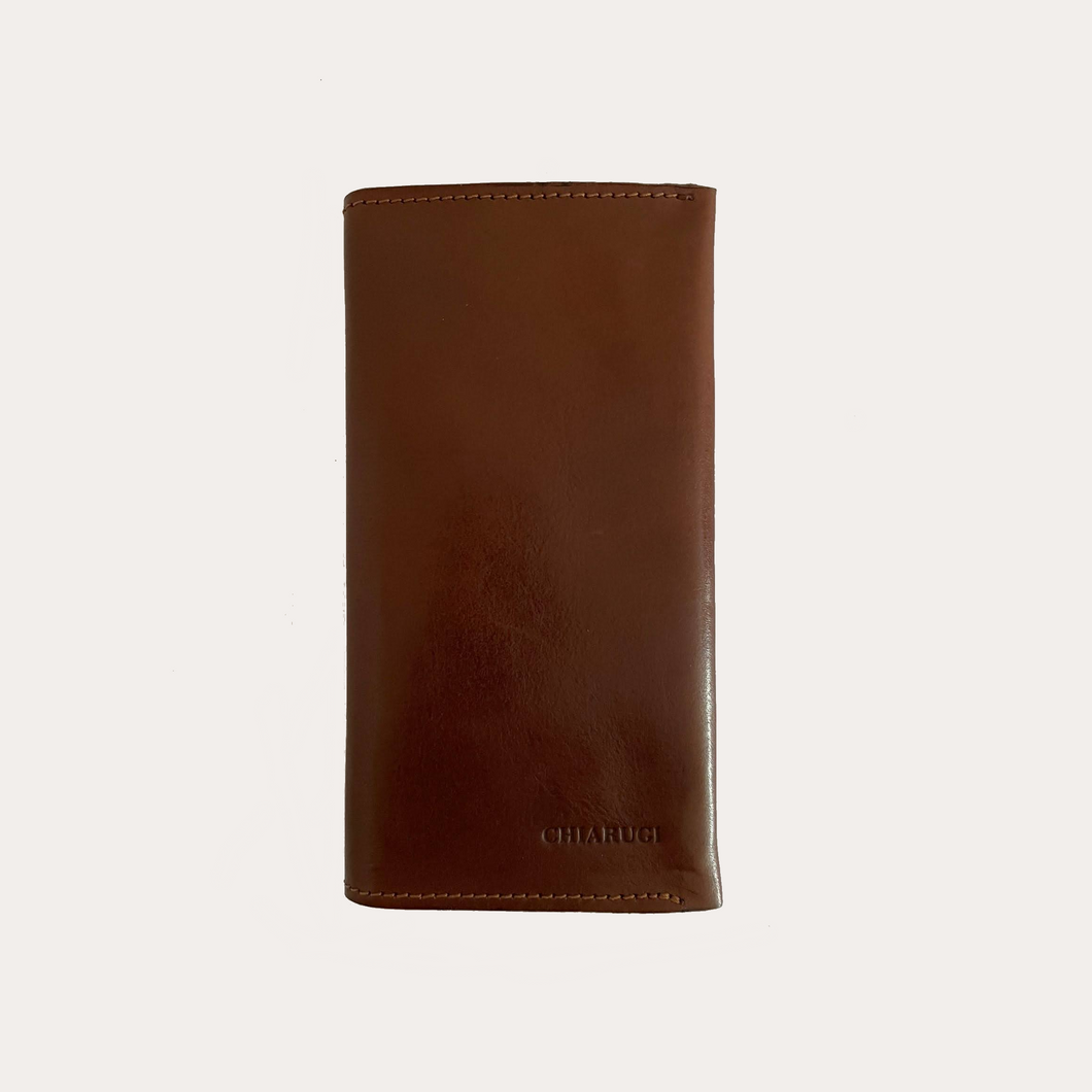 Chiarugi Brown Leather Phone Wallet