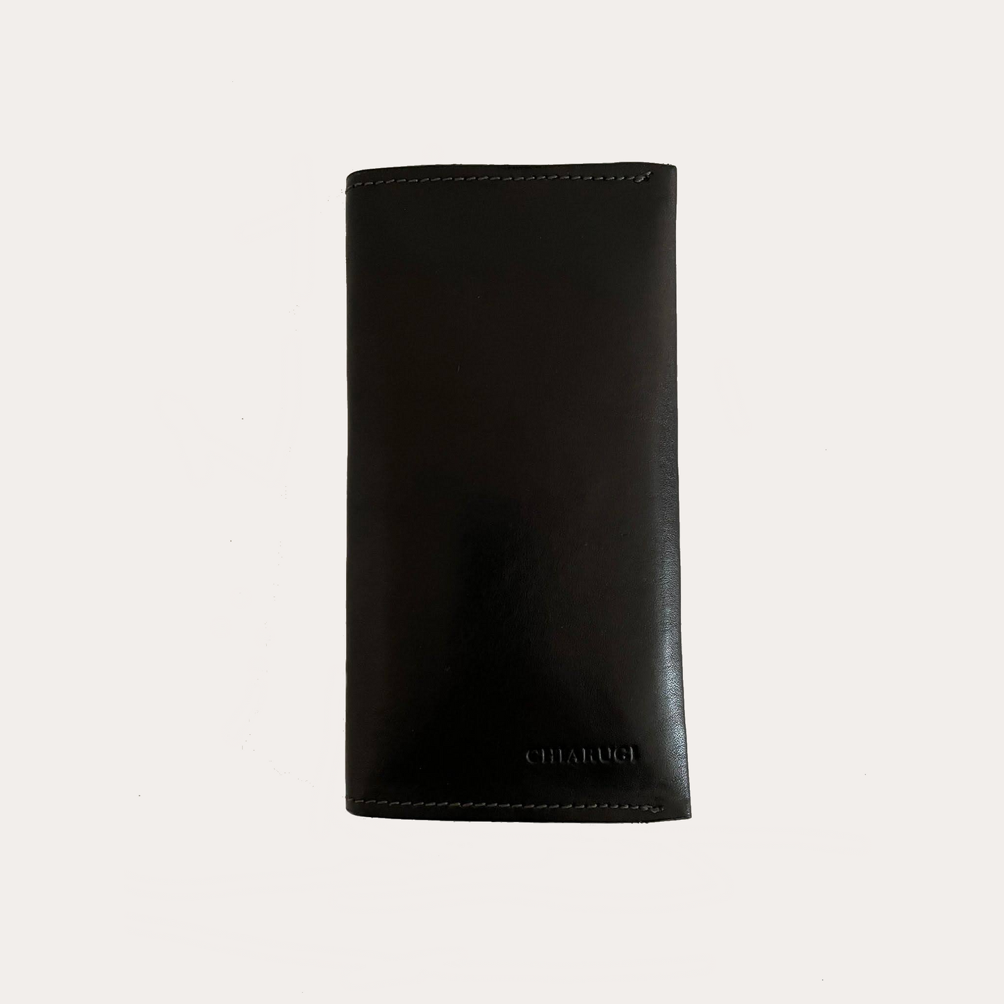 Chiarugi Black Leather Phone Wallet