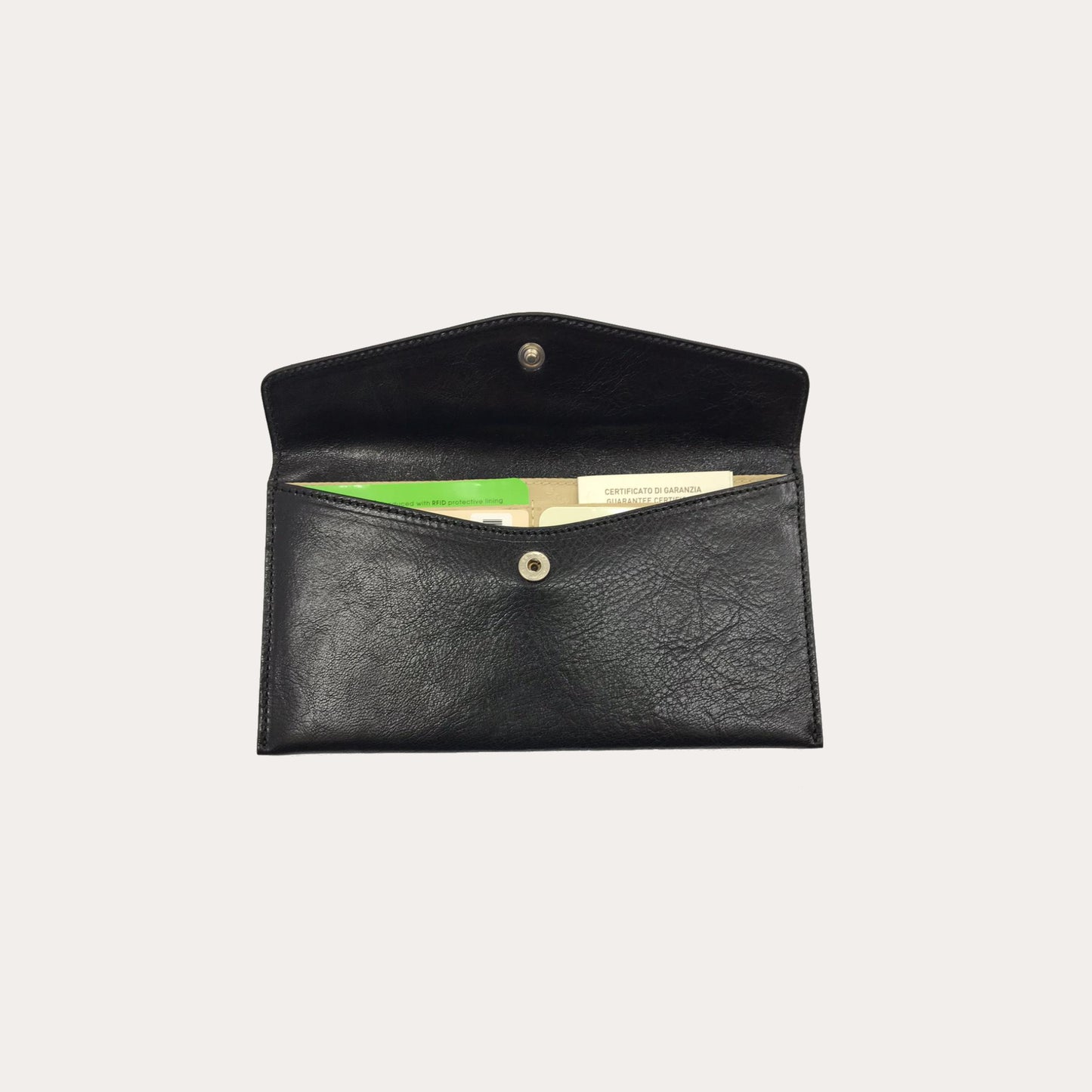 Gianni Conti Black Leather Purse