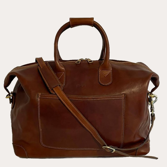 Brown Leather Travel Bag